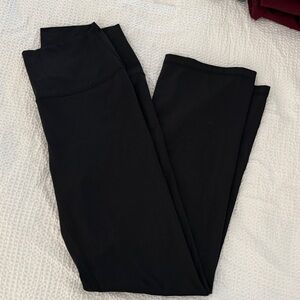Black yoga pants straight leg